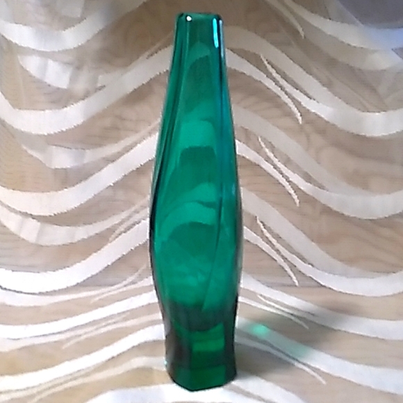 Vintage GREEN Sommerso Vase - Picture 1 of 5